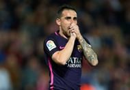 GRANADA, SPAIN - APRIL 02:  Paco Alcacer of FC Barcelona reacts during the La Liga match between Granada CF v FC Barcelona at Estadio Nuevo Los Carmenes on April 02, 2017 in Granada, Spain.  (Photo by Aitor Alcalde/Getty Images)